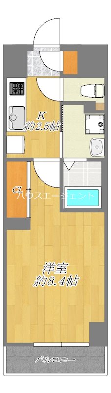 Pure La 206号室 間取り