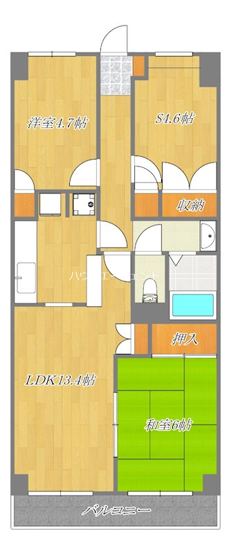 ペルシェール西葛西 909号室 間取り