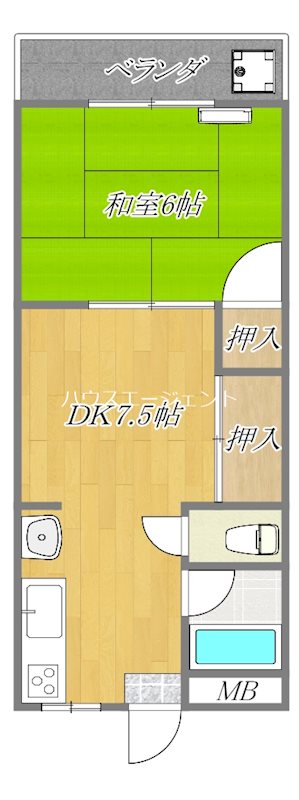 メゾンドールN 102号室 間取り