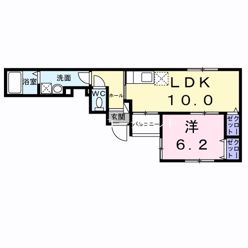S・T・R 102号室 間取り