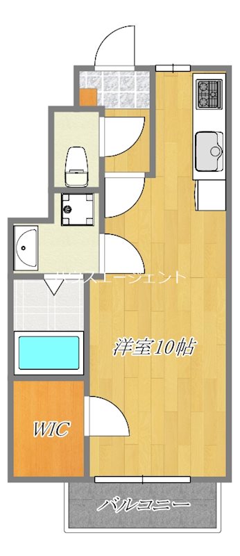 コンフォートアソシア 103号室 間取り