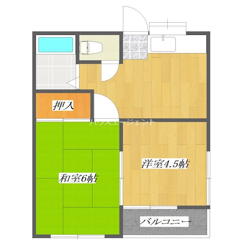 サンモール 201号室 間取り