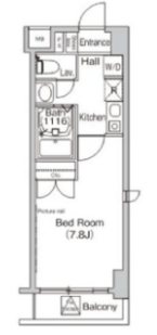 プライムアーバン葛西イースト 710号室 間取り