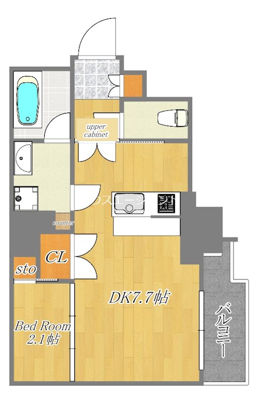 コンフォリア東葛西 409号室 間取り