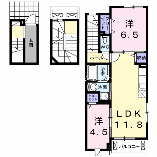 コーラルハイツ葛西 301号室 間取り