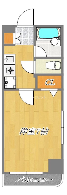 YS3 201号室 間取り