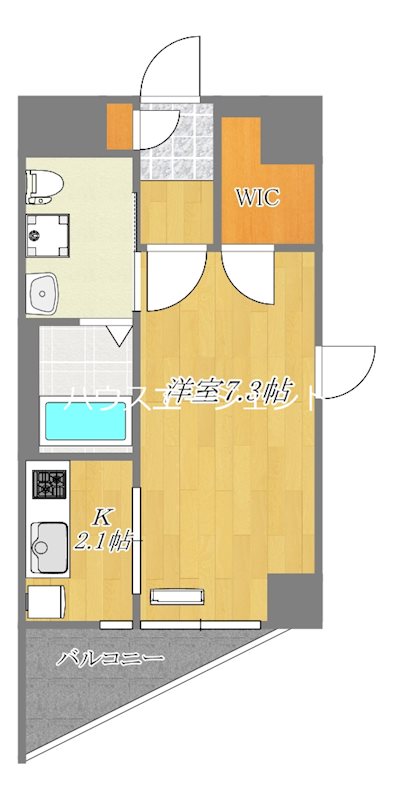Pure La 409号室 間取り