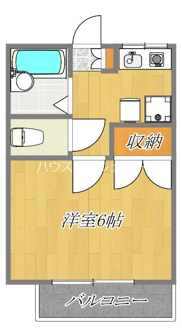 第６松屋コーポ 207号室 間取り
