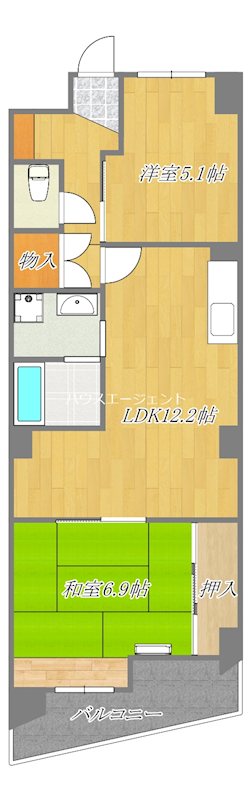 関寅ビル第１ 205号室 間取り