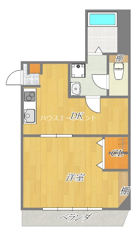 第２林ビル 204号室 間取り