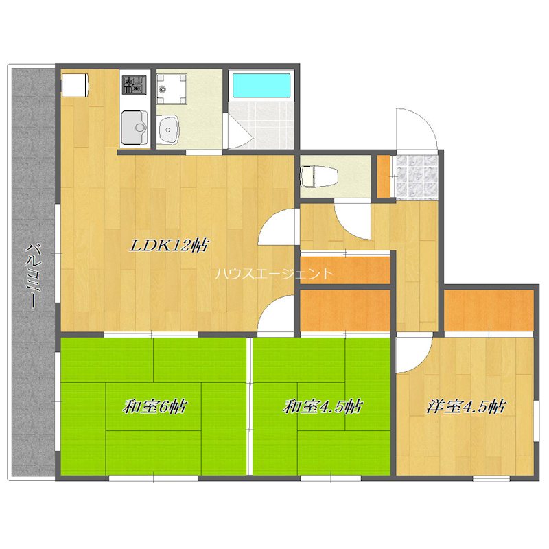 フジマンション第１ 404号室 間取り