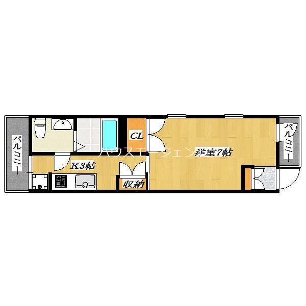 ＪＰＮ 302号室 間取り