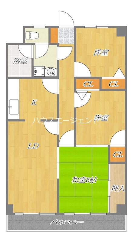 西葛西田中ビル 202号室 間取り