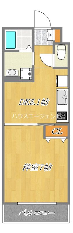 M’ｓパーク 102号室 間取り