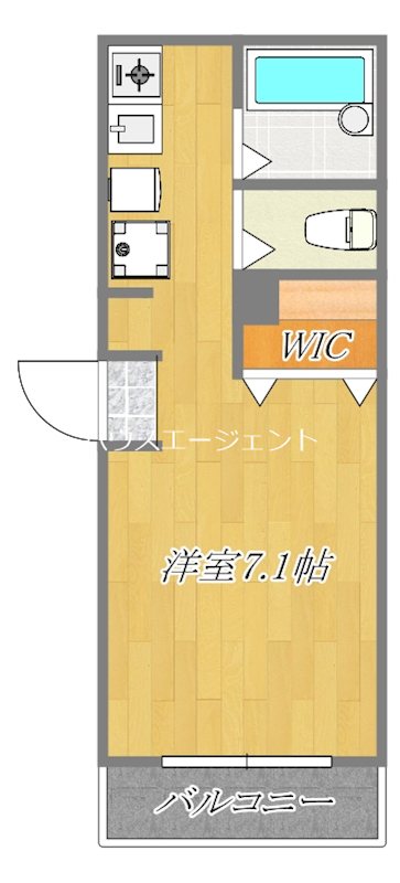 カルミア一之江 101号室 間取り