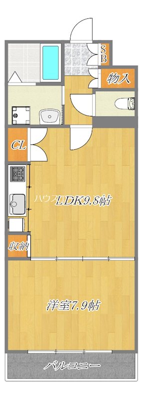 インカウンターマンション 間取り図