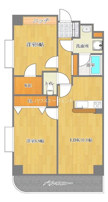 ベイシティ葛西２ 1301号室 間取り