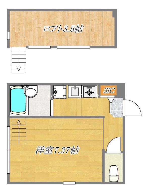 フローレスタ葛西 102号室 間取り