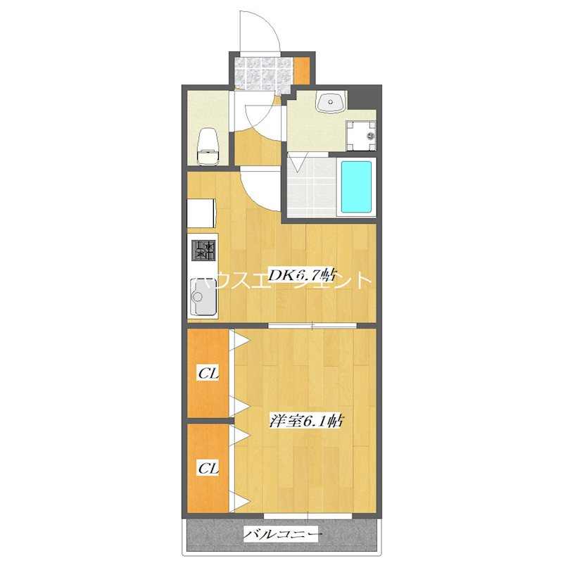 Maison　Blanche 205号室 間取り