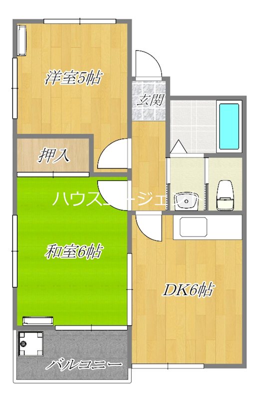 中葛西ビル 202号室 間取り