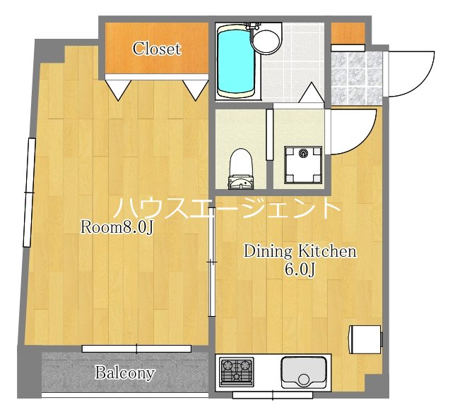 サンライズ葛西 401号室 間取り