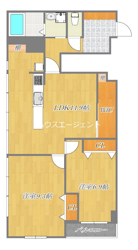 ファミール西葛西 210号室 間取り