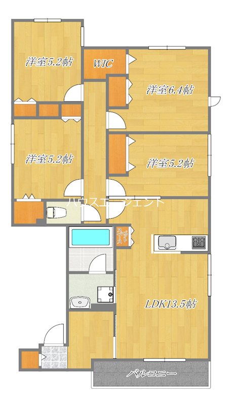 仮　南葛西6丁目メゾン　北棟 301号室 間取り