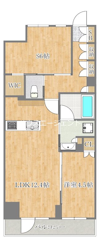 オープンレジデンシア葛西 402号室 間取り