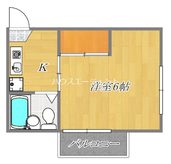 パステルハイム 205号室 間取り