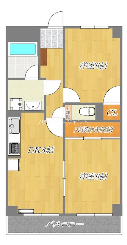 ケリーズマンション 103号室 間取り