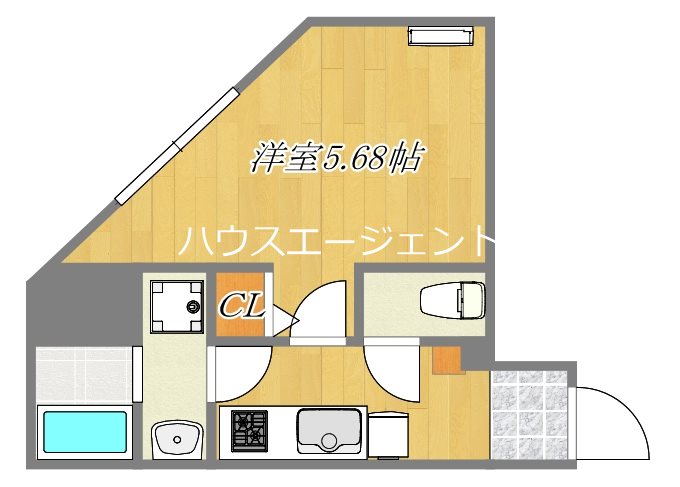 カインドネス西葛西 201号室 間取り