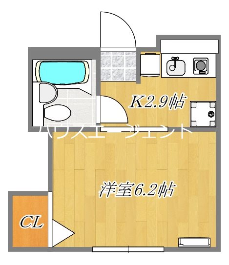 千代田ハイツ 202号室 間取り