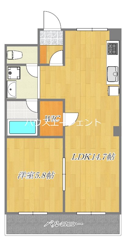リヴMO-5 506号室 間取り