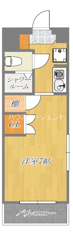 ニューガイアリルーム葛西駅南　No.20 208号室 間取り