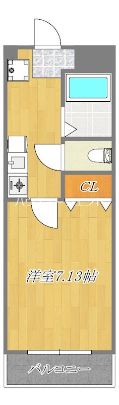 シャトレーMTⅢ 405号室 間取り