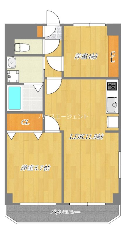 サンモール四季Ⅱ 305号室 間取り