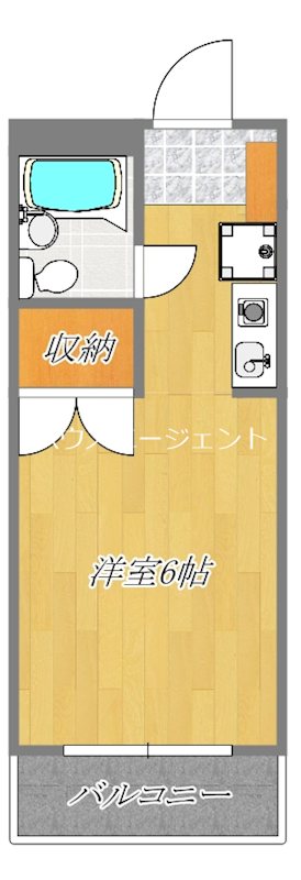 エスクロープラザ 504号室 間取り