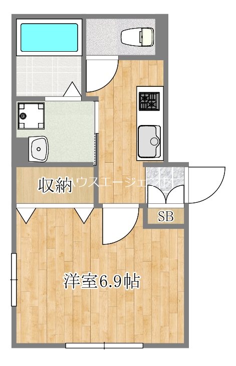 リモーネ 101号室 間取り