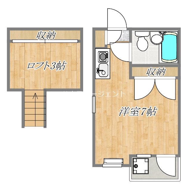 ピーチハウス 205号室 間取り