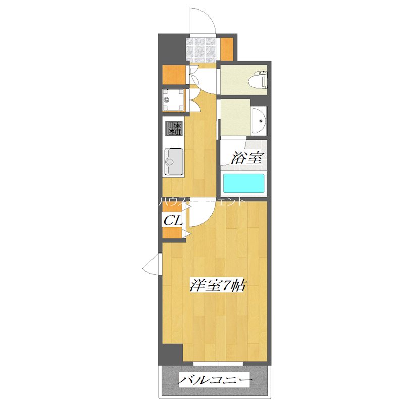 SKI西葛西 201号室 間取り
