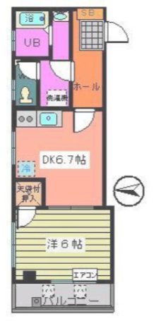 エストワール・クロダ 205号室 間取り