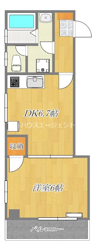 エストワール・クロダ 205号室 間取り