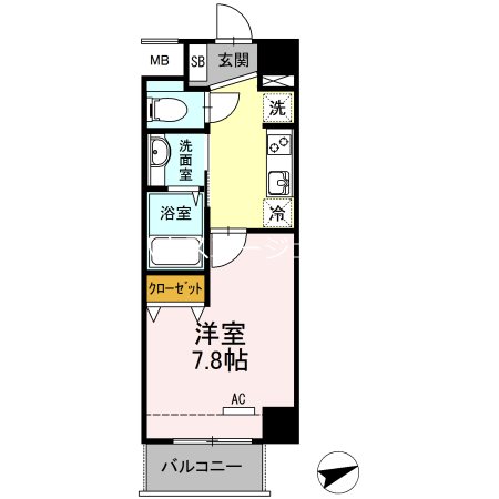 PLUM　VILLAGE 211号室 間取り