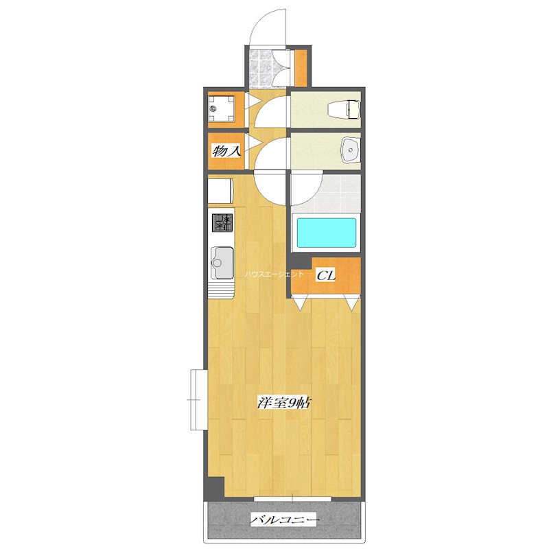 パルティール　　　　　 505号室 間取り