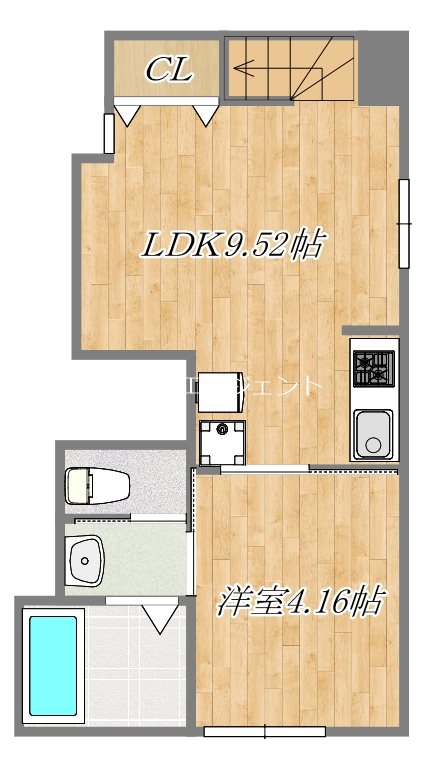 ルシェル葛西 203号室 間取り
