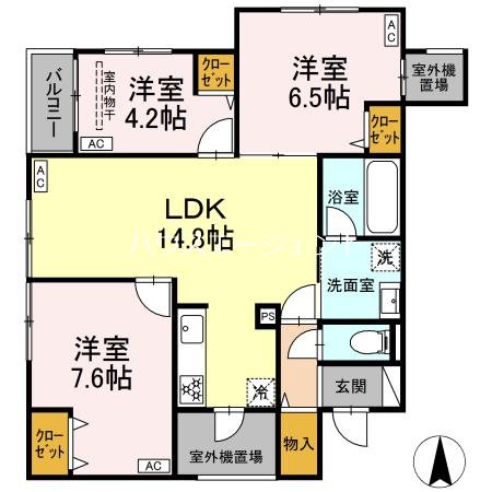 MOCRAFT中葛西 201号室 間取り