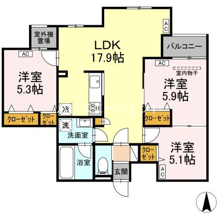 MOCRAFT中葛西 202号室 間取り