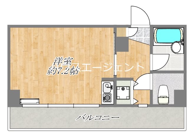 ジャネットビル 612号室 間取り