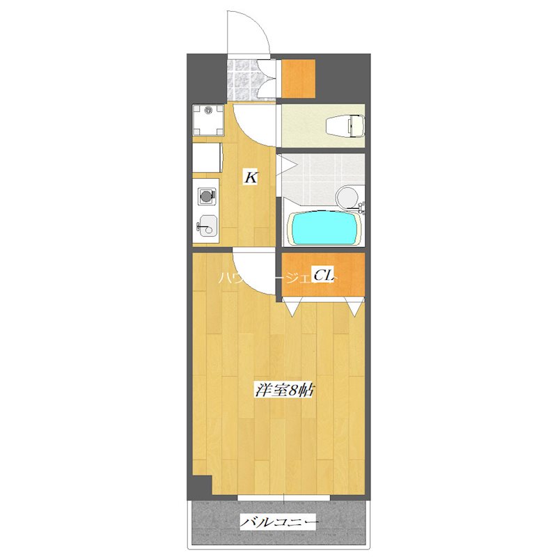イーストパレス 307号室 間取り
