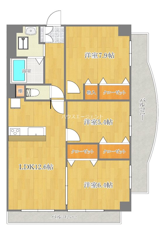 グロリア参番館 間取り図